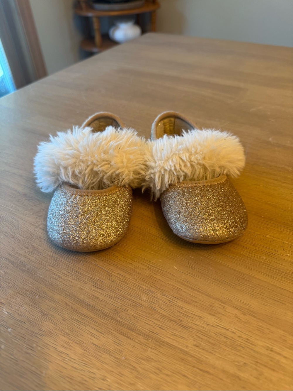 UGG Kid I Fluff Glitter Ballet Flat